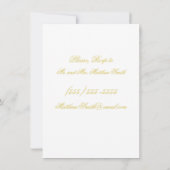 Elegante Script Island Citrus Hochzeitsprobe Einladung (Rückseite)