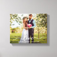 Elegante Script-Liebe Hochzeit Braut und Groom Fot
