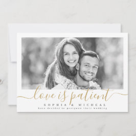 Elegante Script-Liebe ist der Aufschub von Fotos f Einladung