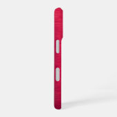 Elegante Script Monogram Magenta Metallic iPhone 16 Hülle (Rechte Seite)