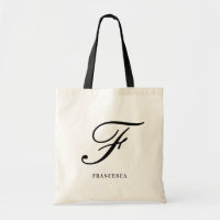Elegante Script Monogram Personalisiert Bridesmaid
