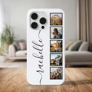 Elegante Script Monogram Personalisierte FotoColla Case-Mate iPhone Hülle