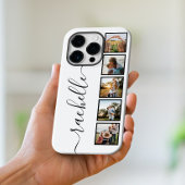 Elegante Script Monogram Personalisierte FotoColla Case-Mate iPhone Hülle