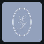 Elegante Script Monogram selbstklebende Hochzeit Quadratischer Aufkleber<br><div class="desc">Mit unserem personalisierten Hochzeitsaufkleber für Siegel und Hochzeitsnacht - eine elegante Finishing-Touch, die Ihrem Hochzeitsgeschenk einen persönlichen, maßgeschneiderten Flair verleiht. Diese Siegel sind für Paare gedacht, die die feinsten Details zu schätzen wissen und eignen sich hervorragend zum Abdichten von Einladungen, zum rettetest von Terminen und Dankeskarten. Ob Sie eine rustikale...</div>