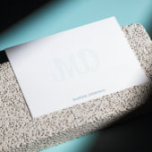 Elegante Script Monogram Watermark-Karte Mitteilungskarte