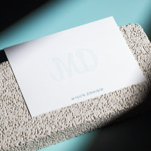 Elegante Script Monogram Watermark-Karte