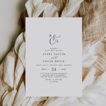 Elegante Script Monogram Wedding