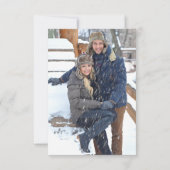 Elegante Script Mr. and Mrs. QR Code RSVP Card (Rückseite)