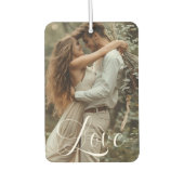 Elegante Script-One-Foto-LIEBE Autolufterfrischer (Vorderseite)