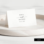 Elegante Script-Personalisierte Hochzeiten-Platzka Tischnummer