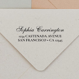 Elegante Script-Personalisierte Rücksendeadresse Permastempel