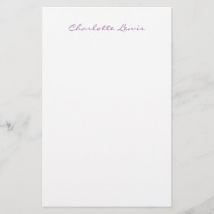 Elegante Script Plain Moderne Minimalistische Briefpapier