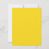 Elegante Script Response Card - Gelb RSVP Karte (Rückseite)