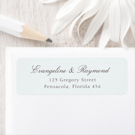 Elegante Script-Rococo-Hochzeitsadresse (Insitu)