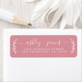 Elegante Script Rosa Hochzeitsstiftung (Insitu)