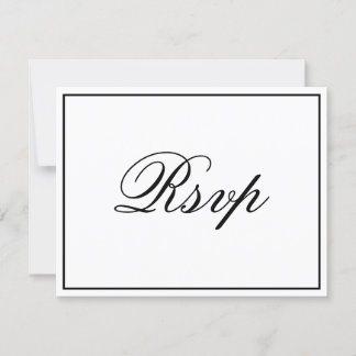 Elegante Script-RSVP-Karte