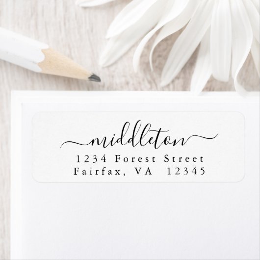 Elegante Script-Rücksendeadresse (Insitu)