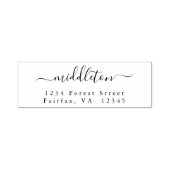 Elegante Script-Rücksendeadresse Permastempel (Design)