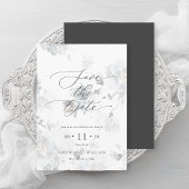 Elegante Script Save the Date Card Einladung