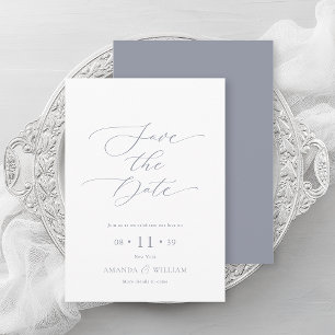 Elegante Script Save the Date Card Einladung