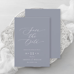 Elegante Script Save the Date Card Einladung