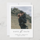 Elegante Script Save-the-Date-Karte Save The Date (Vorderseite)