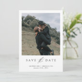 Elegante Script Save-the-Date-Karte Save The Date (Stehend Vorderseite)