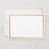 Elegante Script-Schnörkel Hochzeit von RSVP (Rückseite)