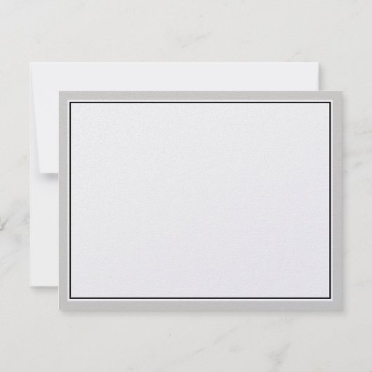 Elegante Script-Schnörkel Hochzeitdetails (Rückseite)