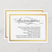 Elegante Script-Schnörkel Hochzeitsunterkünfte Ankündigungspostkarte (Vorne/Hinten)