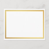 Elegante Script-Schnörkel Hochzeitsunterkünfte Ankündigungspostkarte (Rückseite)