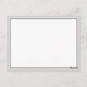 Elegante Script-Schnörkel Hochzeitsunterkünfte Postkarte (Rückseite)