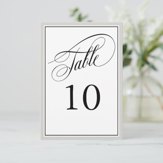 Elegante Script-Schnörkel mit beliebiger Farbgrenz (Stehend Vorderseite)