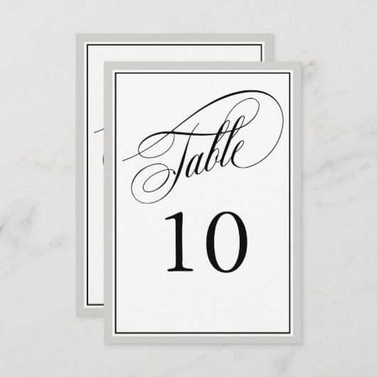 Elegante Script-Schnörkel mit beliebiger Farbgrenz (Vorne/Hinten)