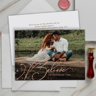 Elegante Script Schriftart Typografie Glaube Urlau Folieneinladung