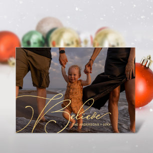 Elegante Script Schriftart Typografie Glaube Urlau Folieneinladung