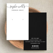 Elegante Script-Schwarz-weiße QR-Codeerkennung