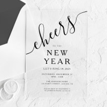 Elegante Script Silvesterparty