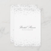 Elegante Script Snowflakes Bridal Dusche Einladung (Vorne/Hinten)