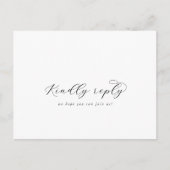 Elegante Script Song Request UAWG Postcard Einladungspostkarte (Vorderseite)