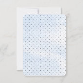 Elegante Script-Taufe Einladung (Rückseite)