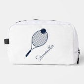 Elegante Script Tennis Players Name Personalisiert Waschbeutel (Vorderseite)