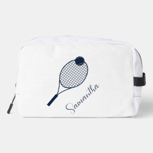 Elegante Script Tennis Players Name Personalisiert Waschbeutel