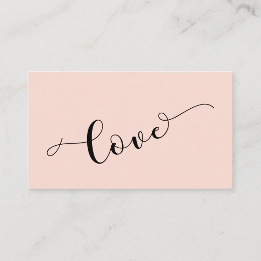 Elegante Script Typografie, Blush Wedding Registry Begleitkarte (Rückseite)