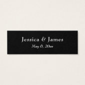 Elegante Script Typografie Danke Gastgeschenk Hoch (Rückseite)