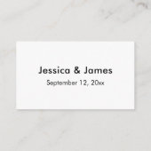 Elegante Script Typografie Danke Gastgeschenk Hoch Begleitkarte (Rückseite)