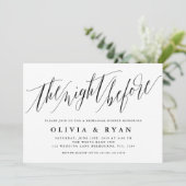 Elegante Script Typografie Einladung (Stehend Vorderseite)