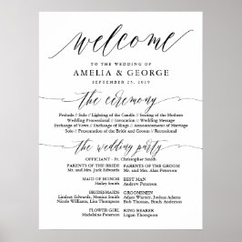 Elegante Script Typografie Poster