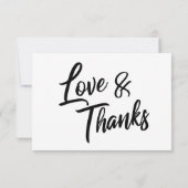 Elegante Script Typografie, Simple Wedding RSVP Karte (Rückseite)