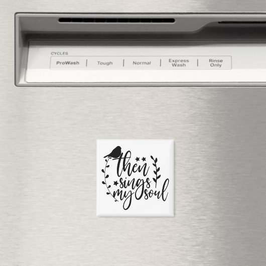 Elegante Script Typografie Song Quote Sings Mein S Magnet (In Situ (Geschirrspüler))